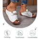 👡Sandały na koturnie z metalową ozdobą