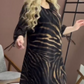 🌸Damska luźna sukienka z modnym nadrukiem