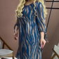 🌸Damska luźna sukienka z modnym nadrukiem