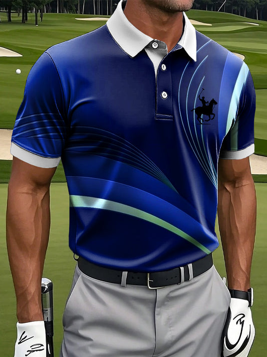 Tricoul Polo pentru bărbați, stil retro, etnic, geometrie, patchwork, imprimate, casual și afaceri