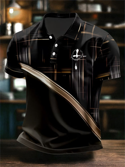 Bărbaţi Vintage Credinţă POLO Cămaşă