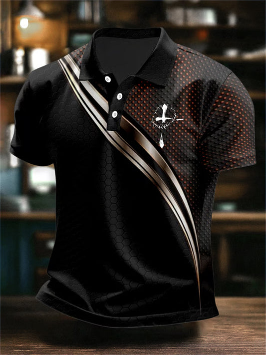 Bărbaţi Vintage Credinţă POLO Cămaşă
