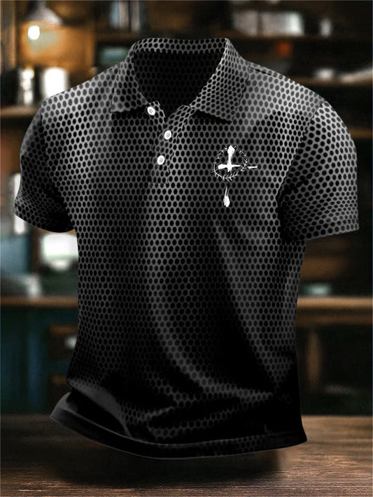 Bărbaţi Vintage Credinţă POLO Cămaşă